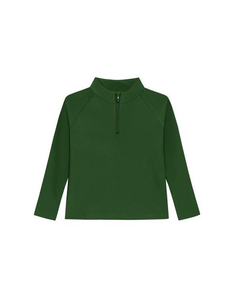 Boys Half Zip Dark Green
