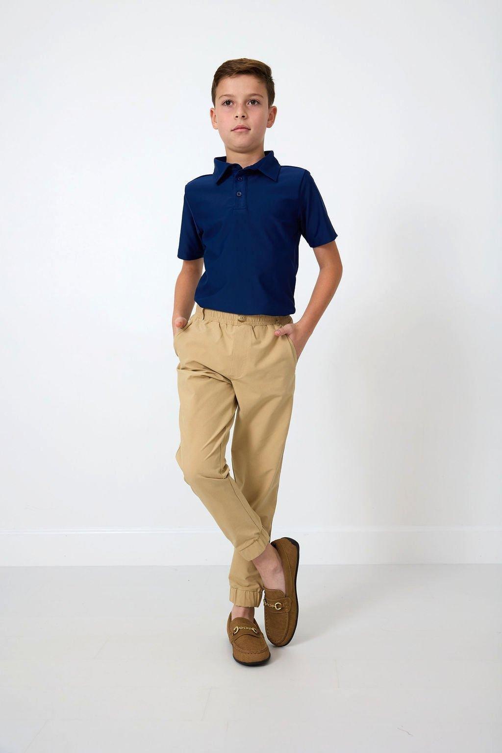 Boys Dress Jogger Pant Khaki image number 2