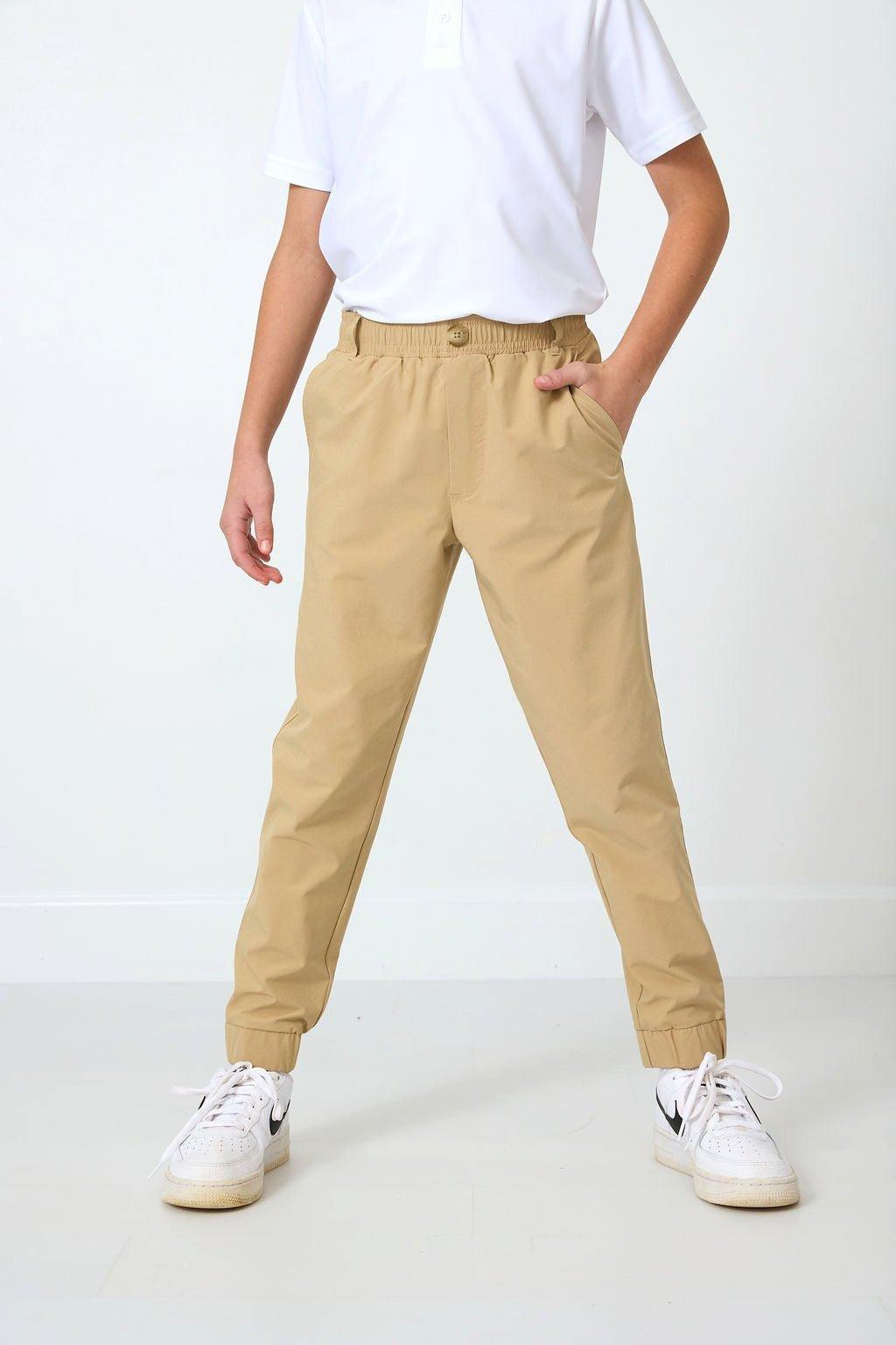 Boys Dress Jogger Pant Khaki image number 1
