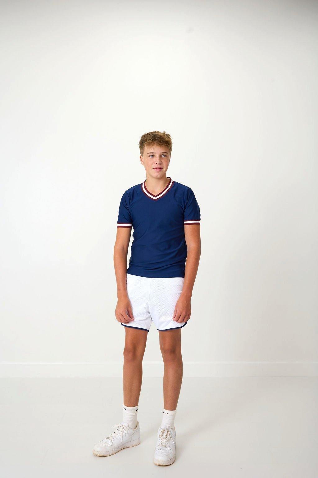 Boys V Neck Practice Tee image number 4
