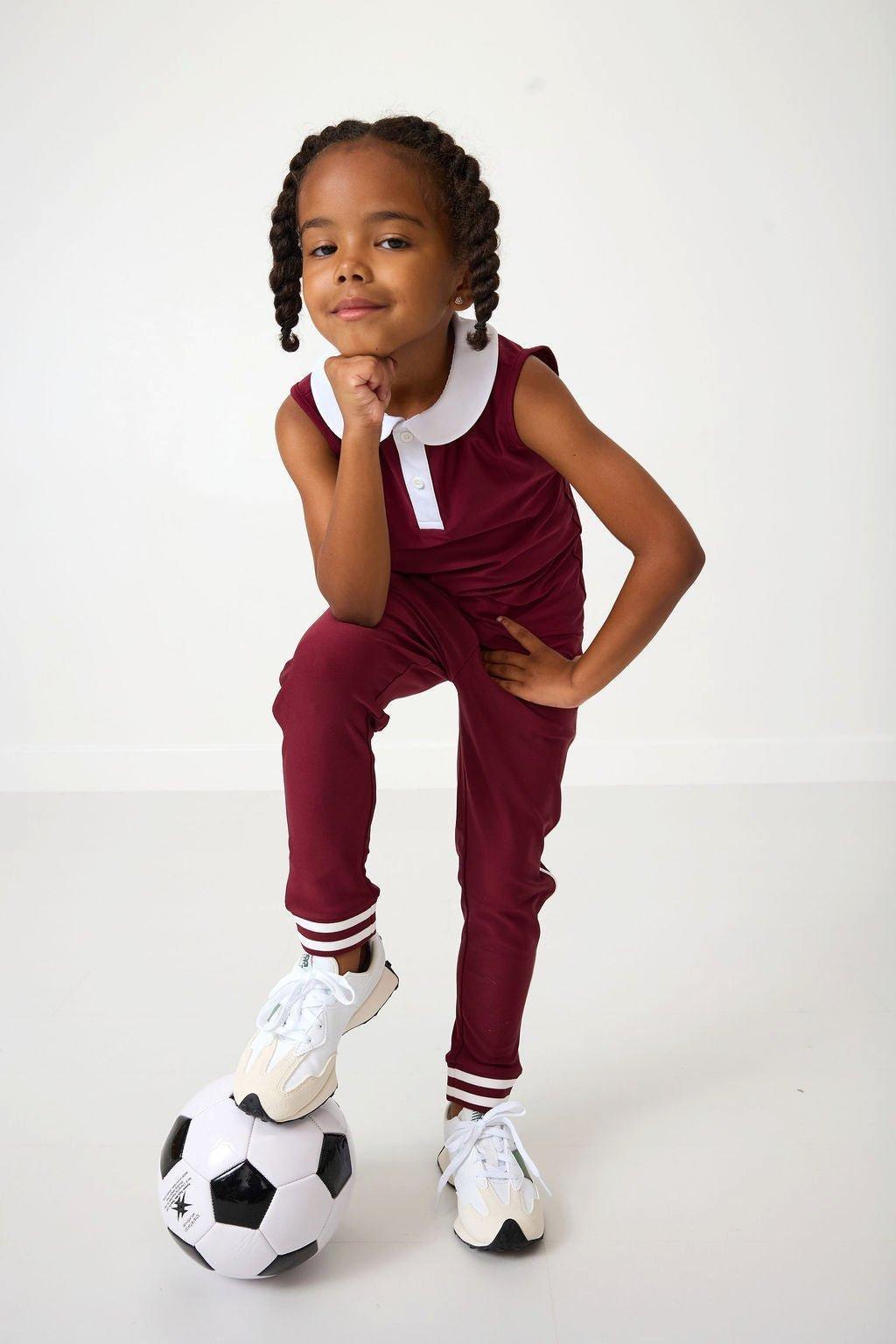 Girly Girls Tank Top Maroon White image number 1