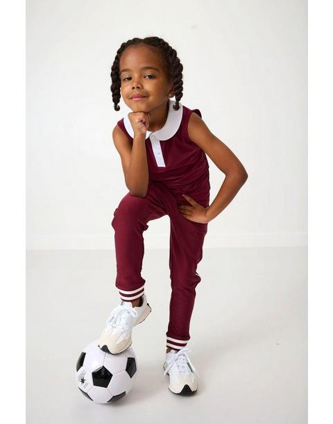 Girly Girls Tank Top Maroon White