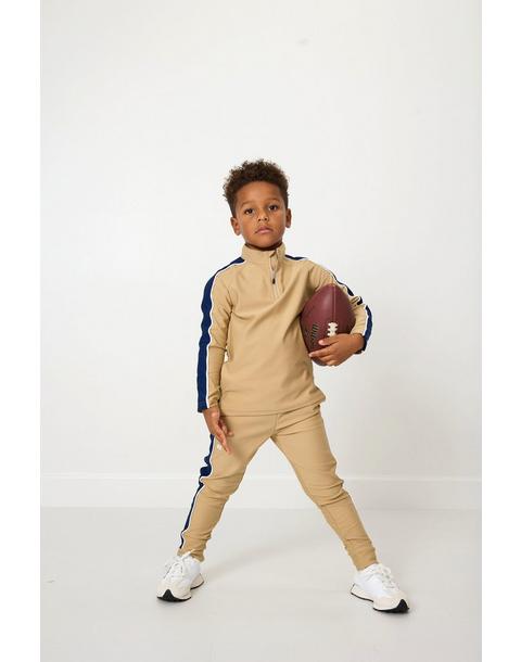 Boys Warm-Up Jogger Pant Khaki and Navy