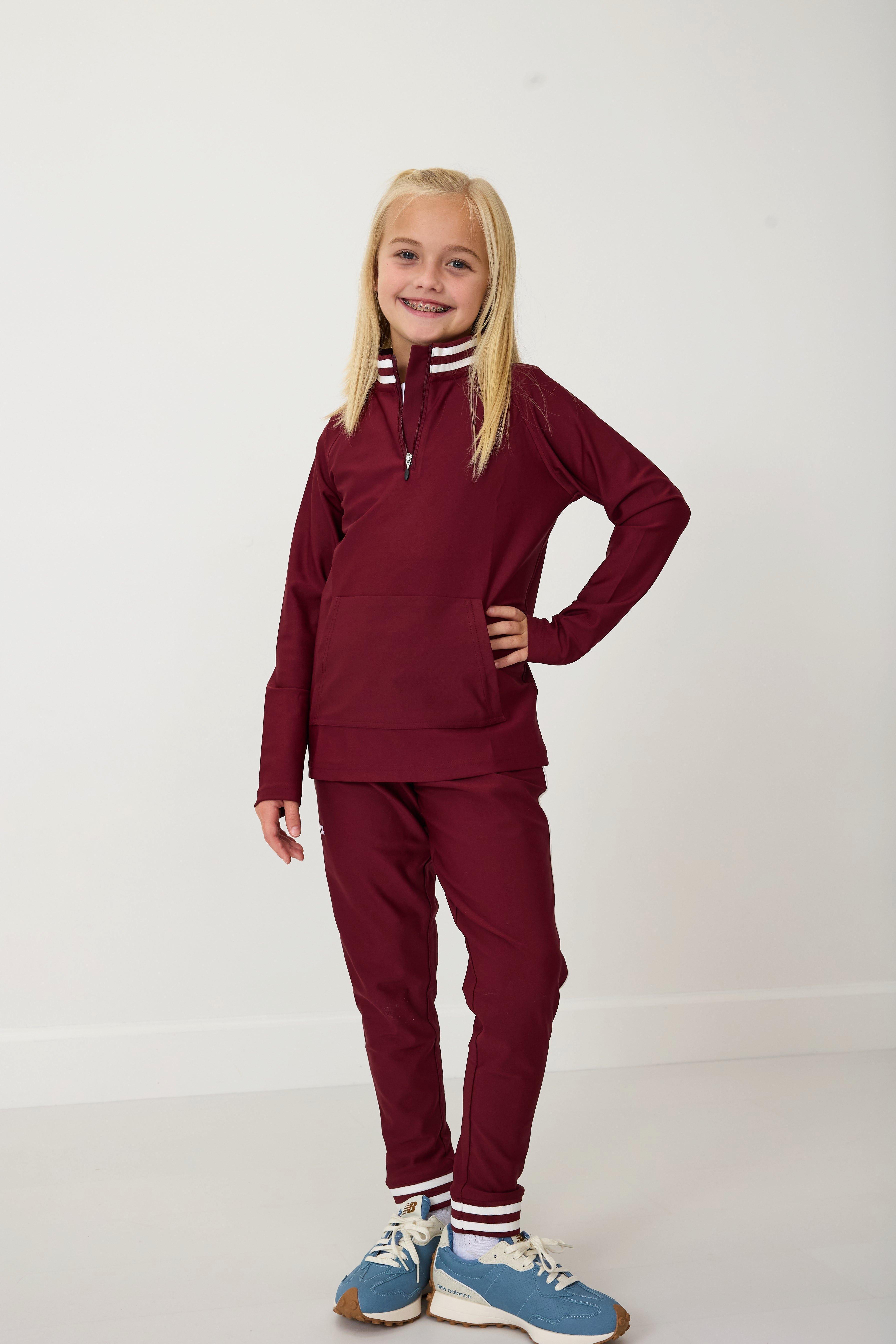 Girls Retro Jogger Maroon image number 3