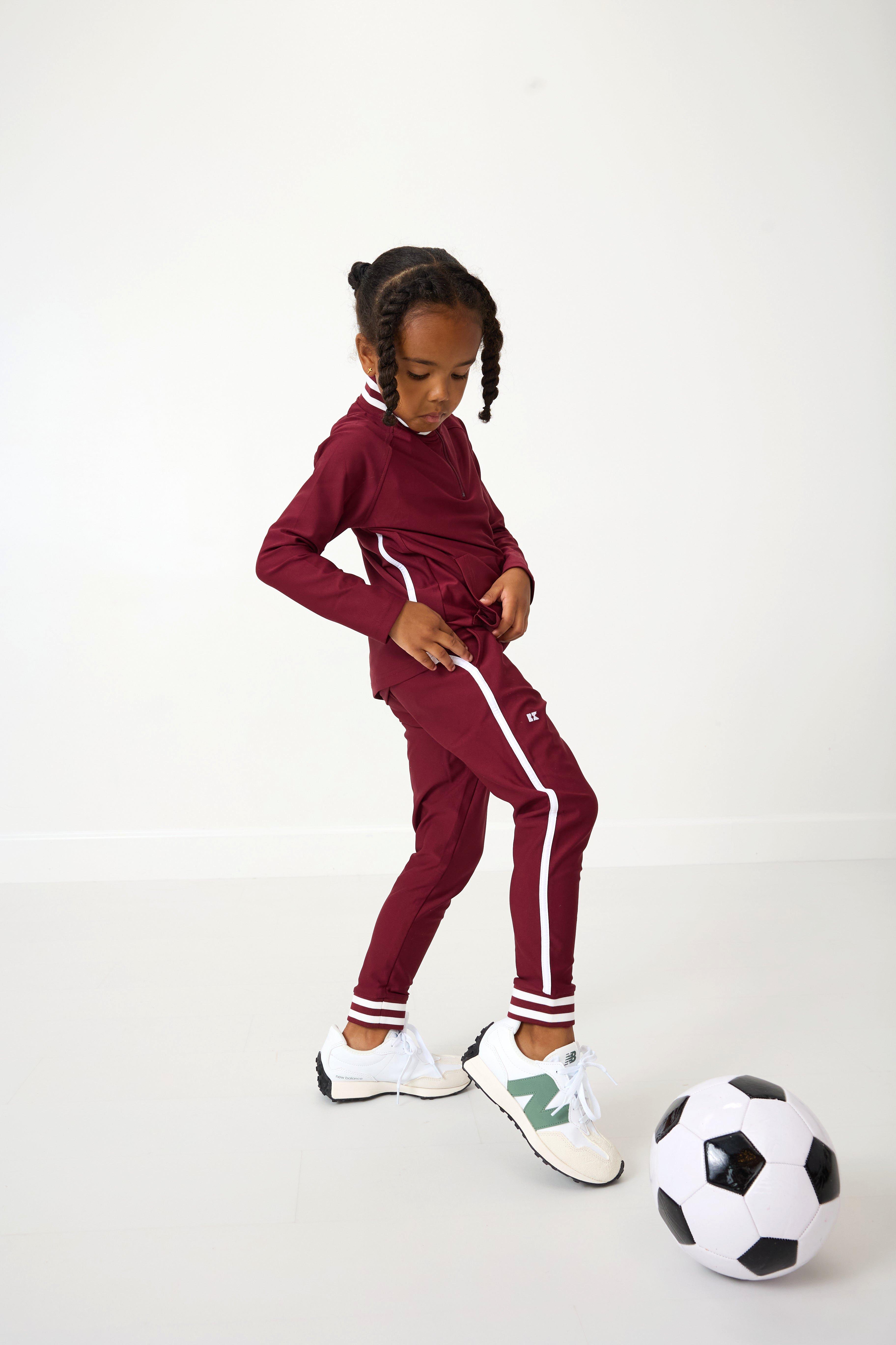 Girls Retro Jogger Maroon image number 1