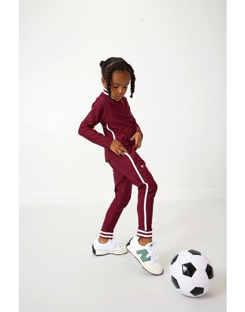 Girls Retro Jogger Maroon