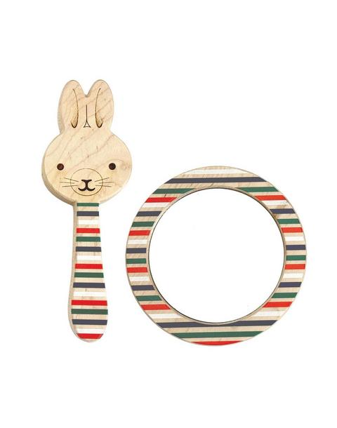 Printed Single-Piece Rattle + Matching Mirror