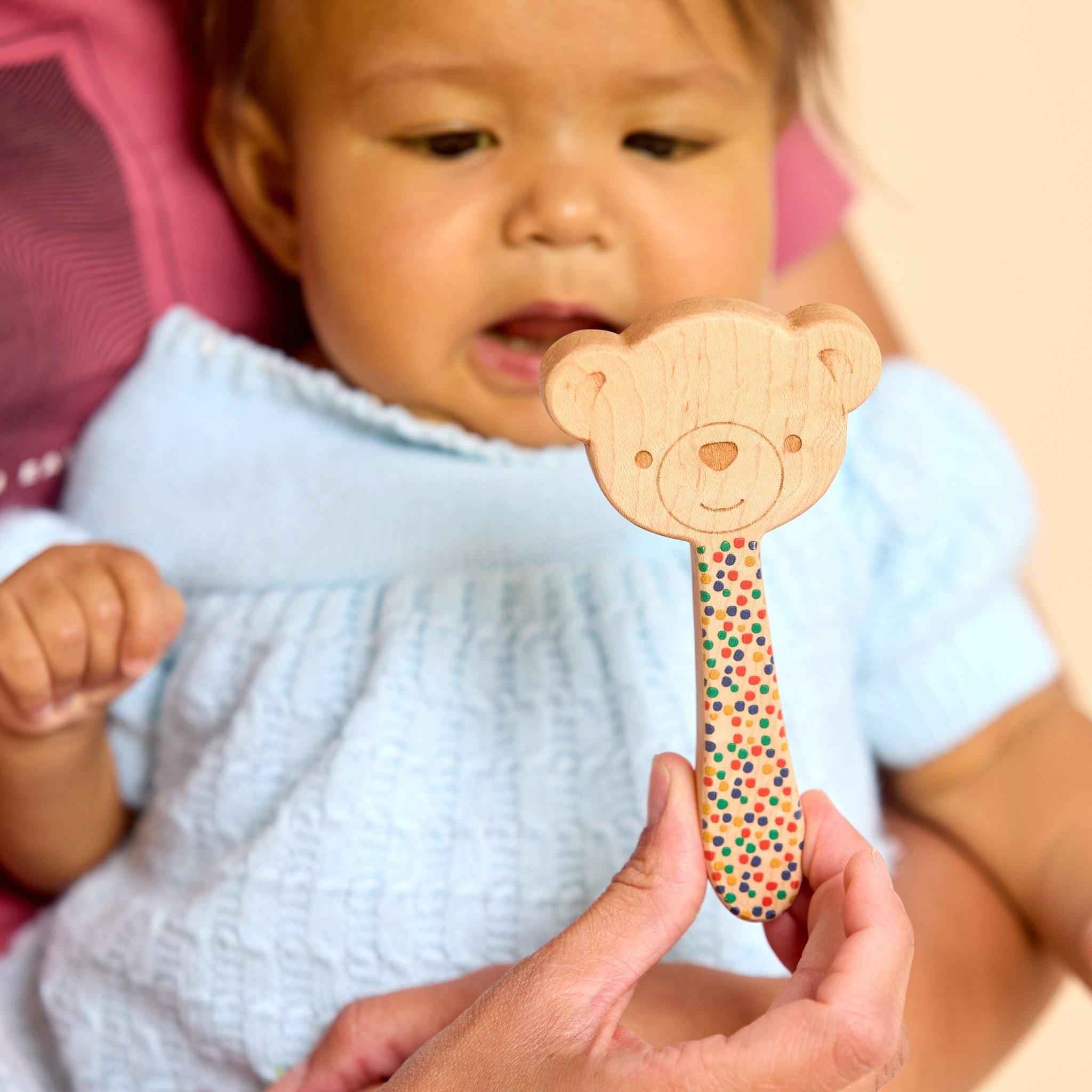 Printed Single-Piece Rattle + Matching Mirror image number 3