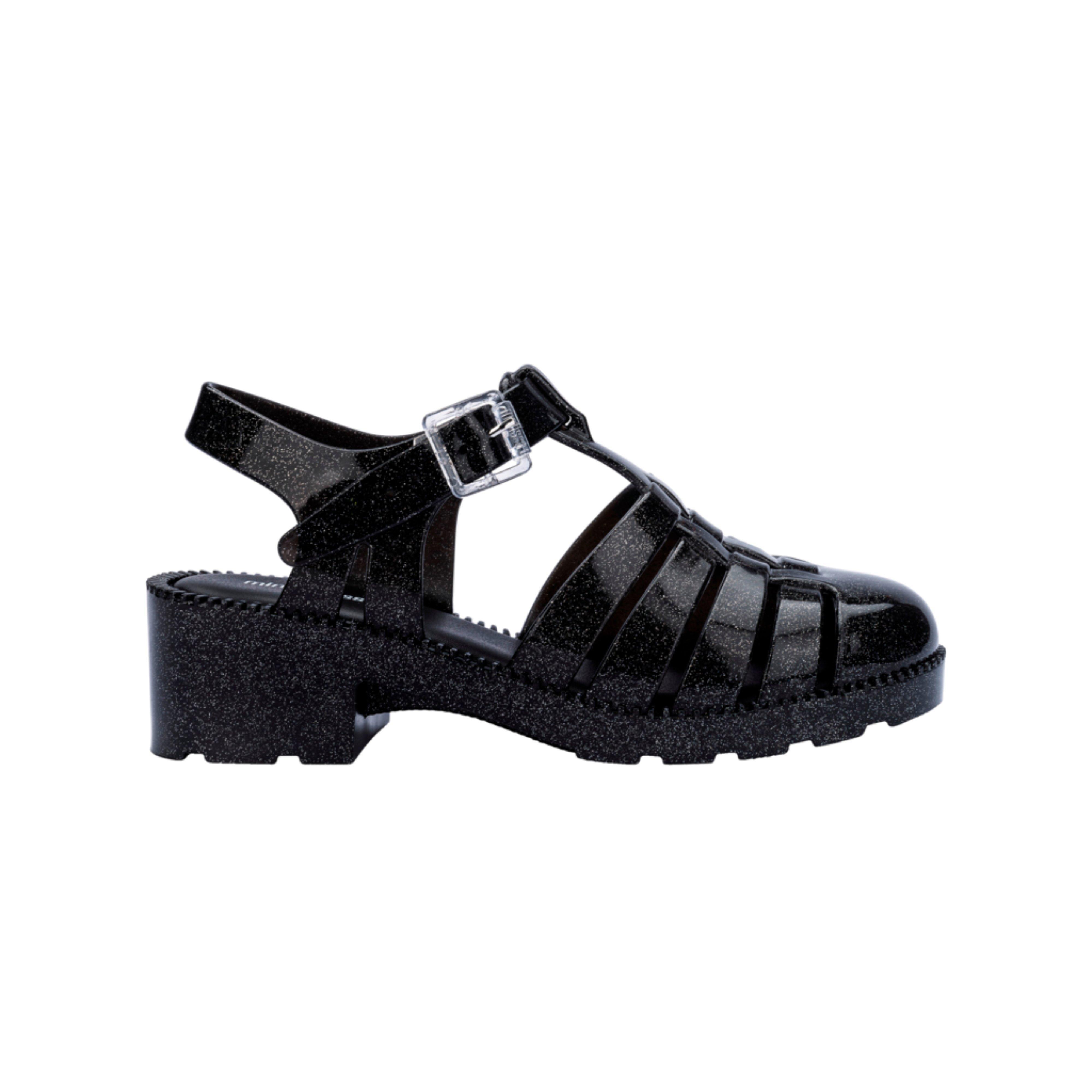 Possession Heel Kid in Pearly Black
