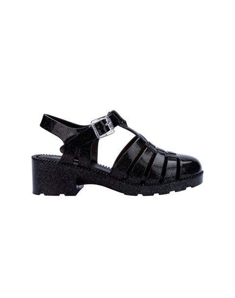 Possession Heel Kid in Pearly Black