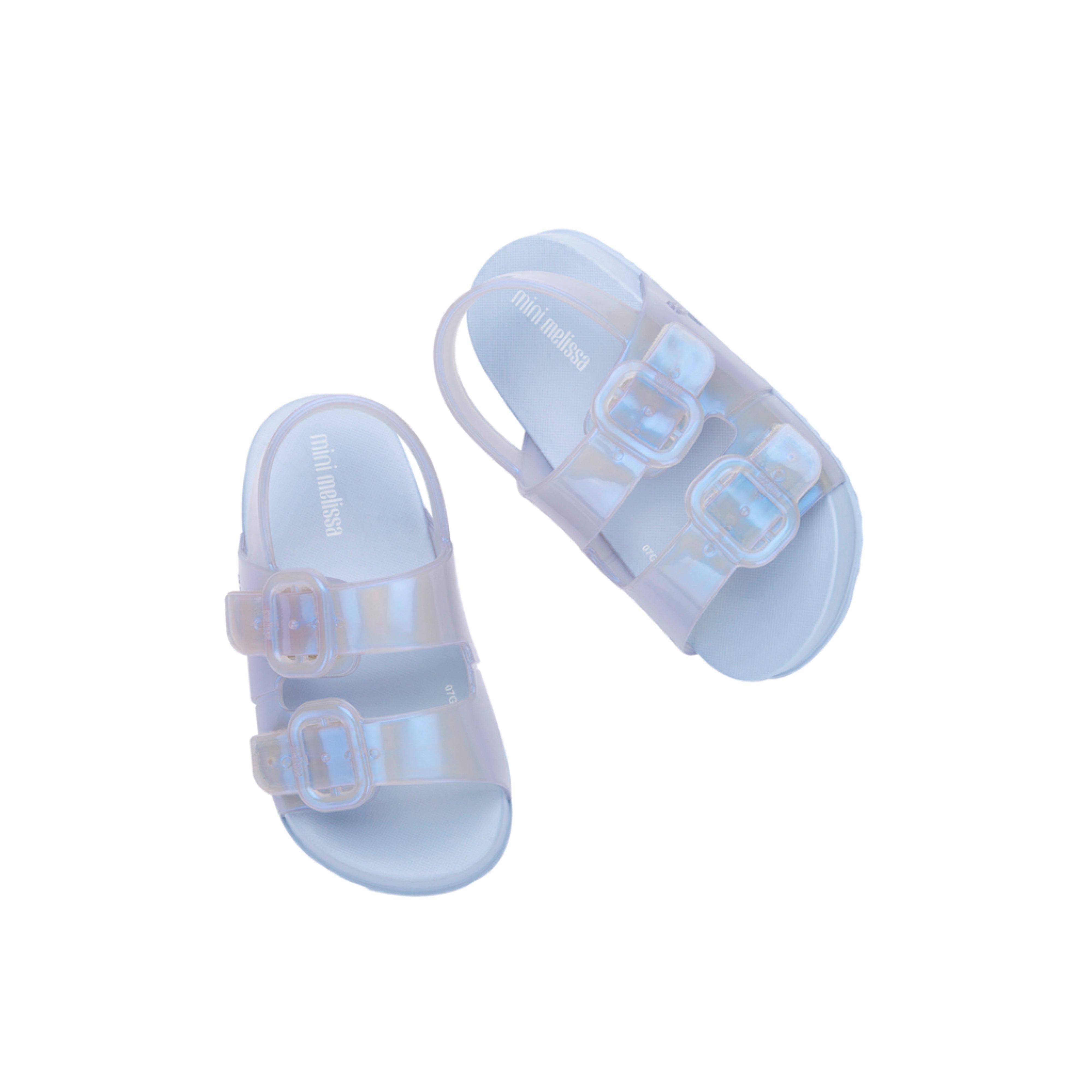 Cozy Sandal Baby in Blue White image number 3