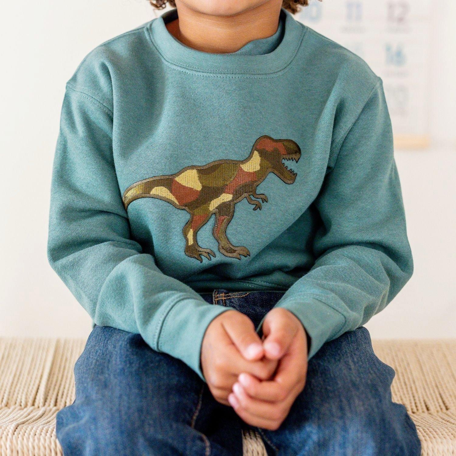 Camo Dino Patch Sweatshirt image number 2