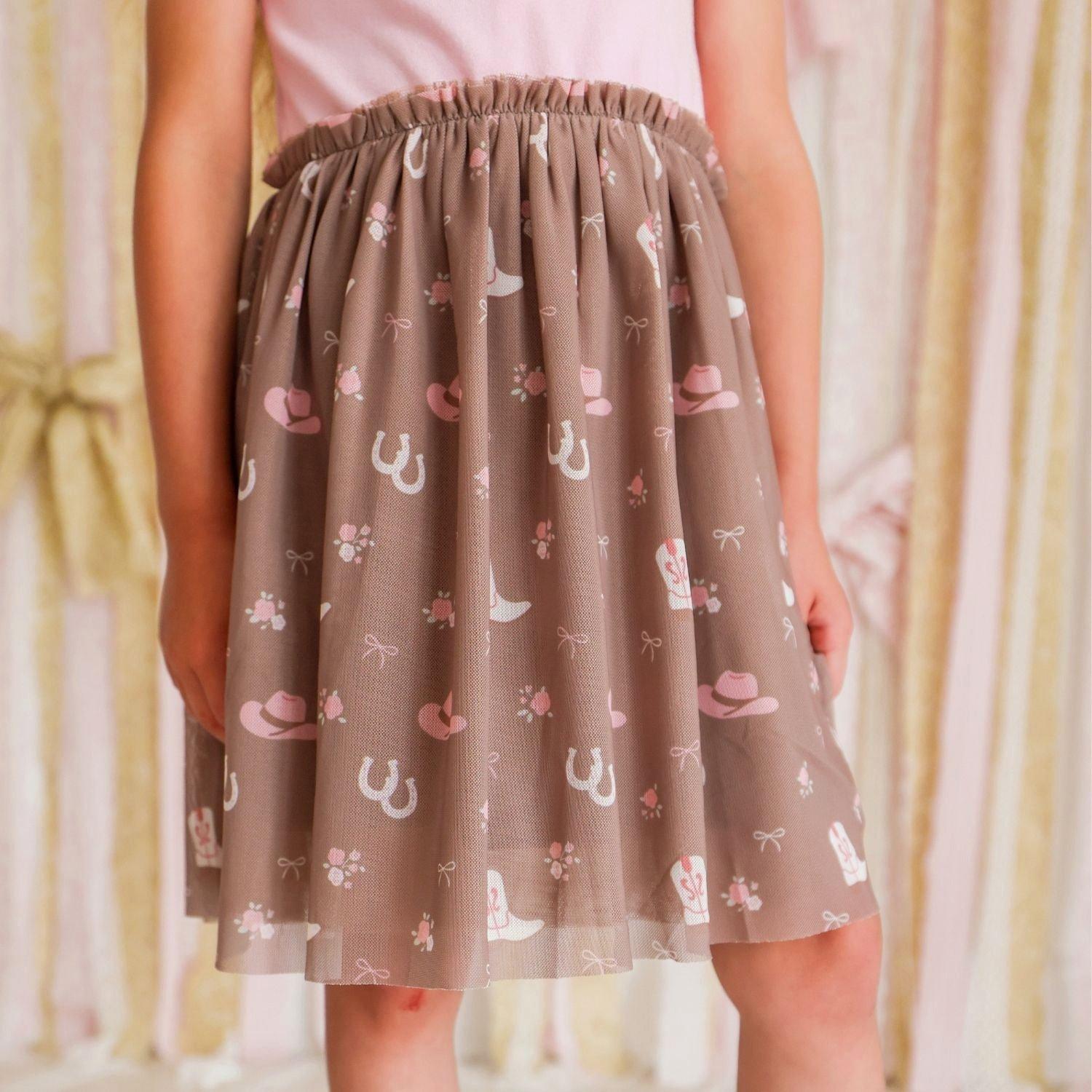 Howdy Darling Western Short Sleeve Tutu Dress image number 3