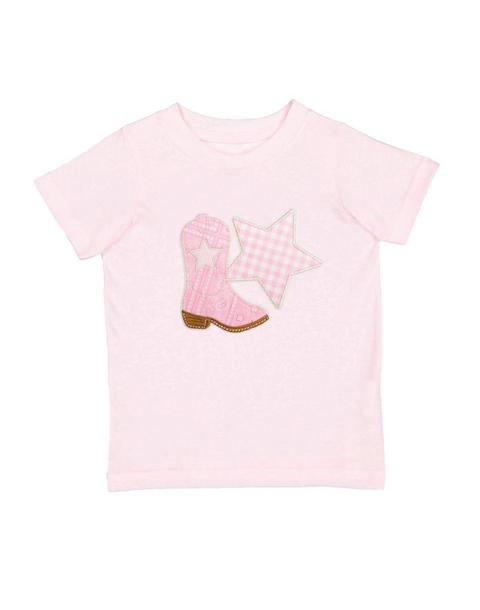 Bandana Cowgirl Patch Western Short Sleeve T-Shirt