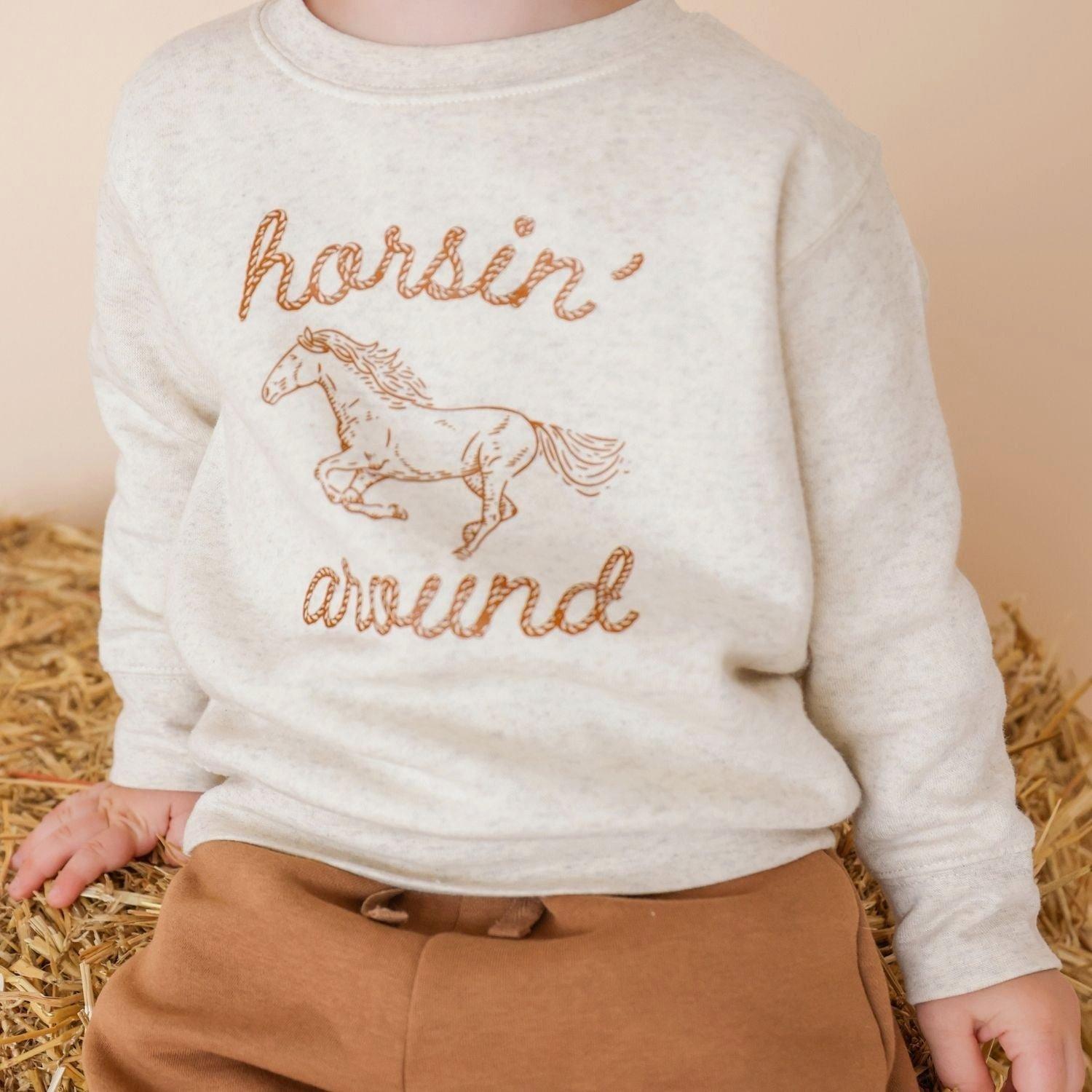 Horsin' Around Western Sweatshirt image number 2