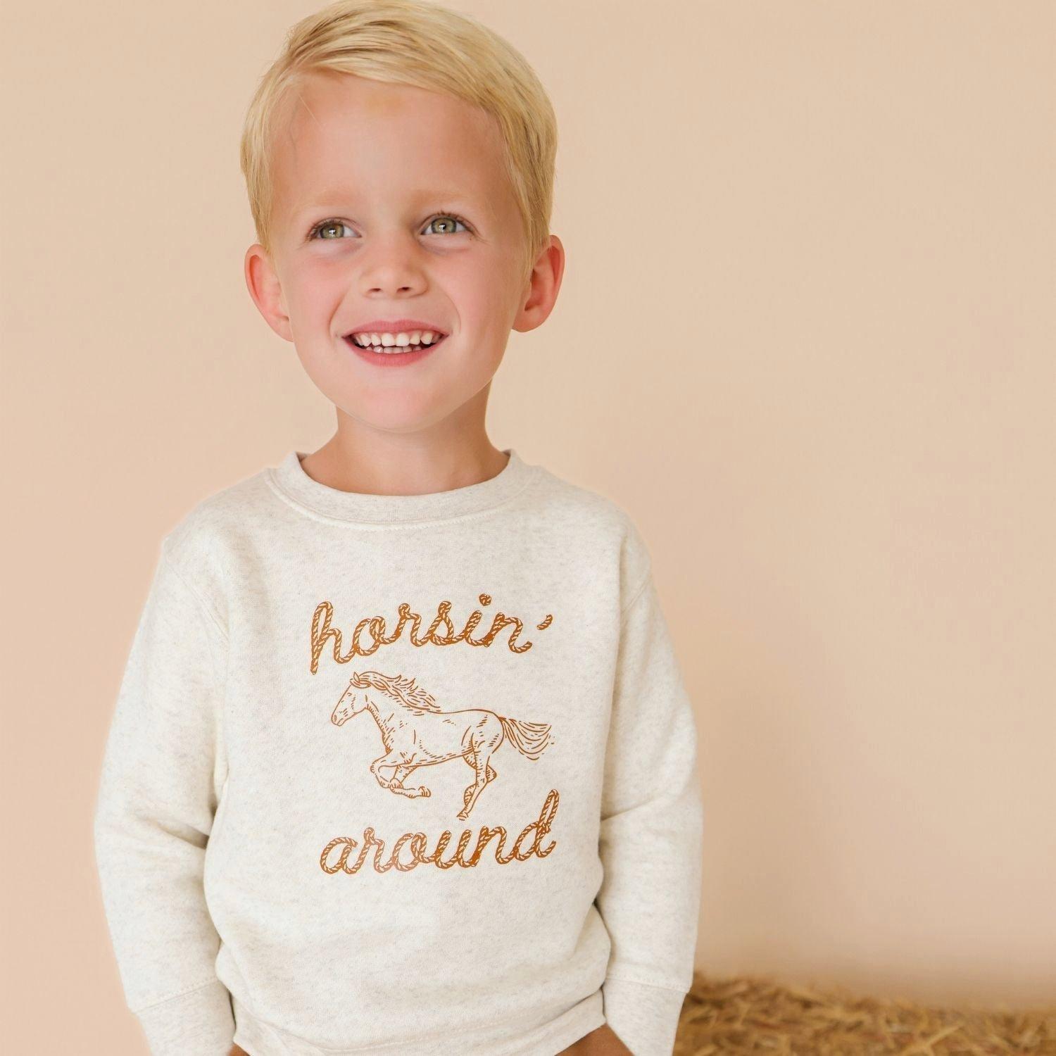 Horsin' Around Western Sweatshirt image number 3