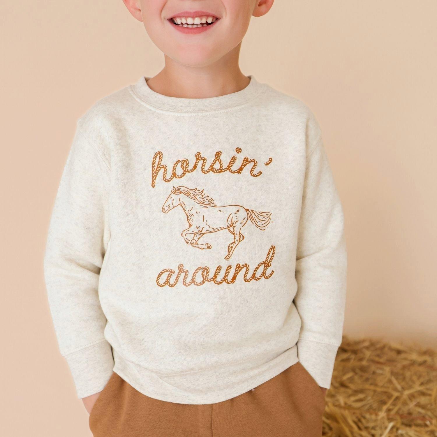 Horsin' Around Western Sweatshirt image number 4