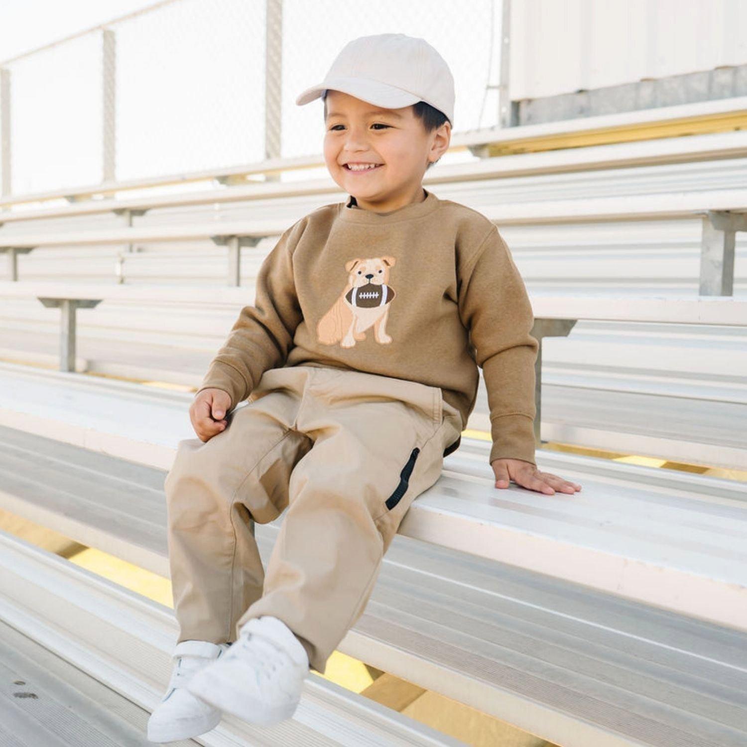 Bulldog Football Patch Sweatshirt image number 1