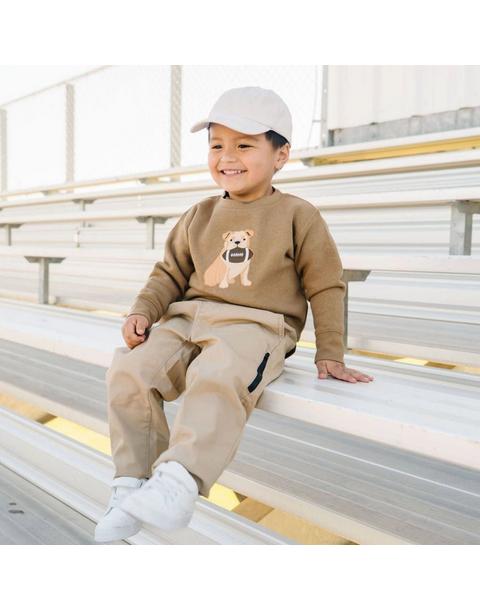 Bulldog Football Patch Sweatshirt