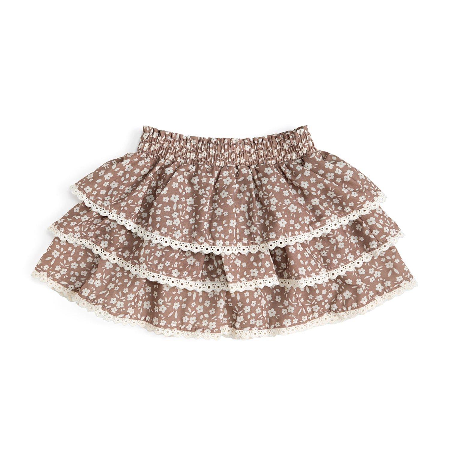 Mocha Floral Skort image number 0