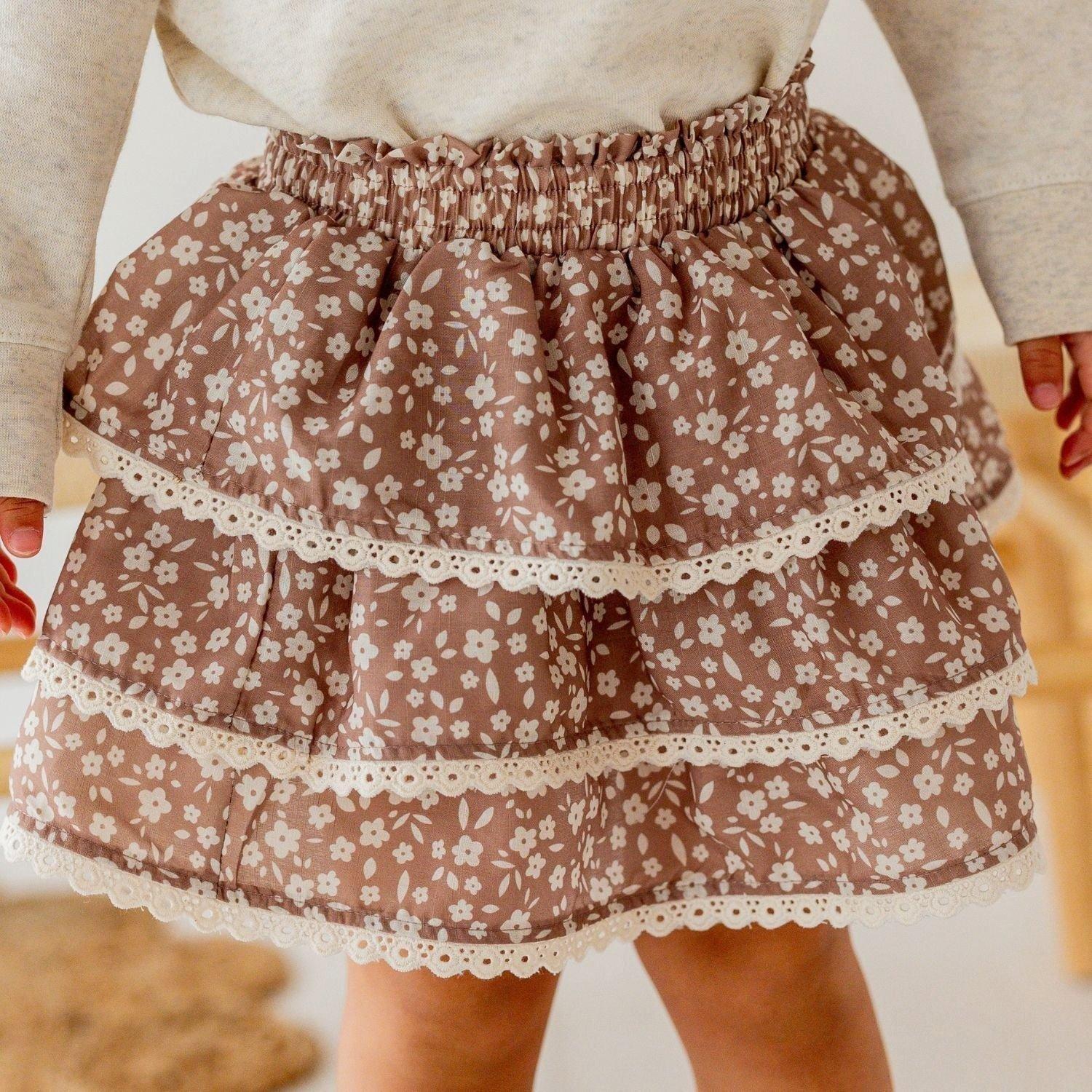 Mocha Floral Skort image number 2