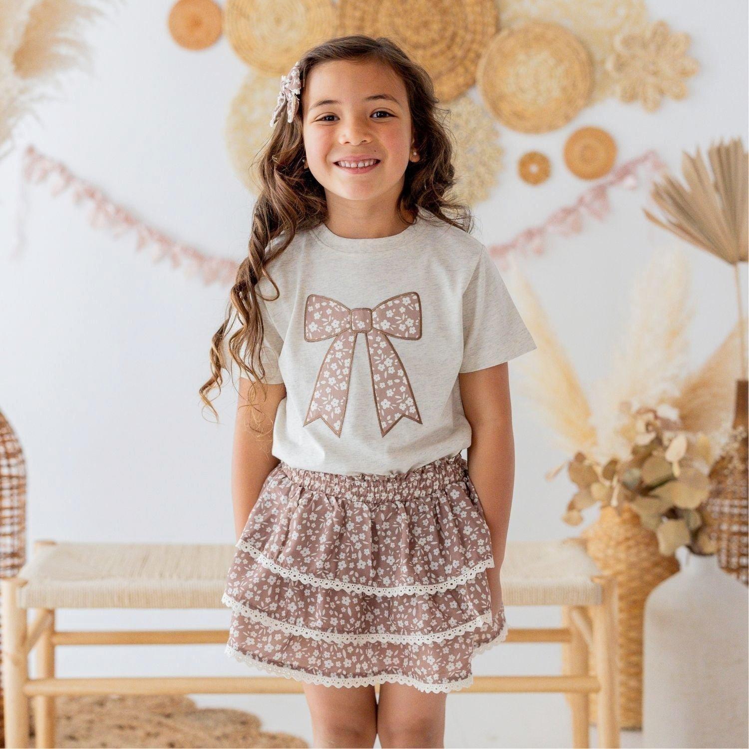 Mocha Floral Skort image number 3