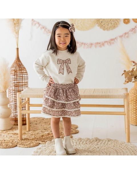 Mocha Floral Skort