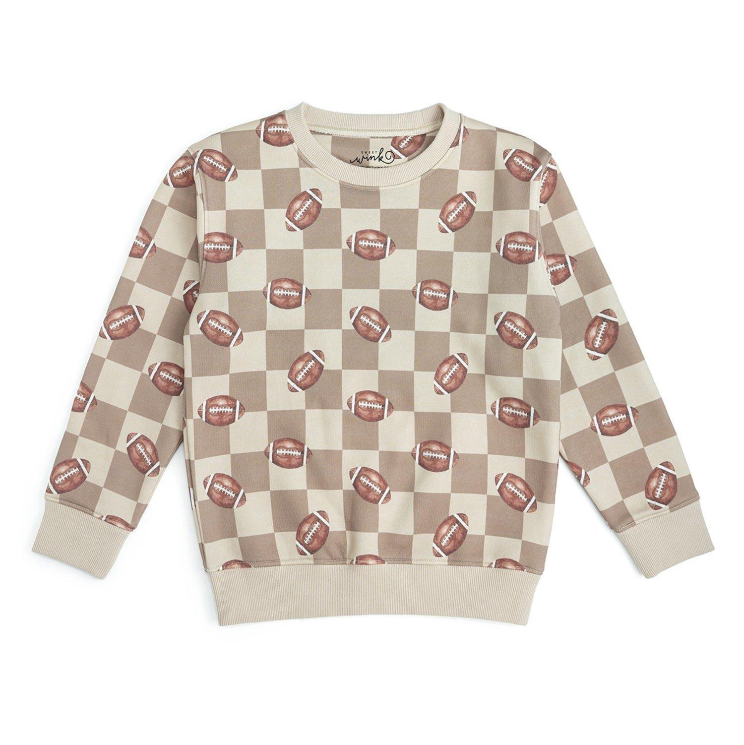 Football Checkered Sweatshirt image number 0