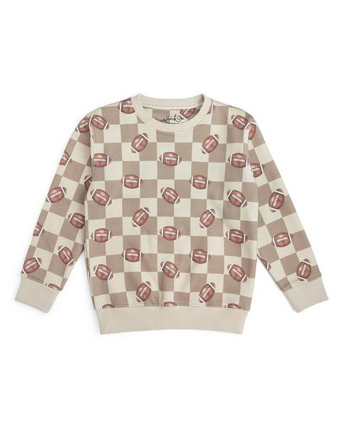 Football Checkered Sweatshirt