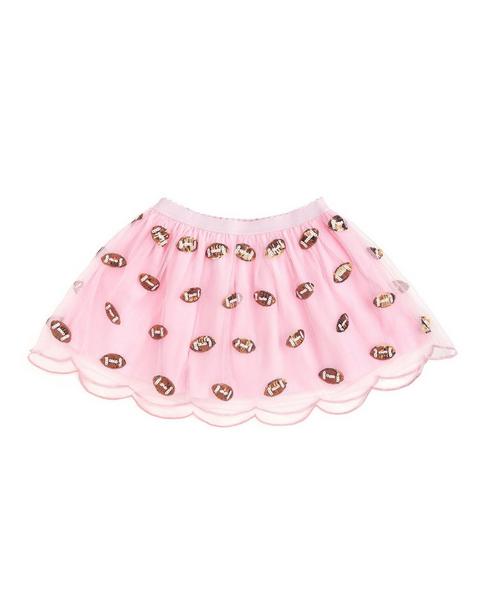 Mini Sequin Footballs Tutu Skirt