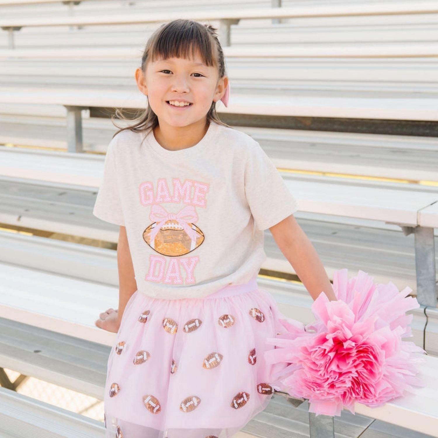 Game Day Sequin Patch Short Sleeve T-Shirt image number 2