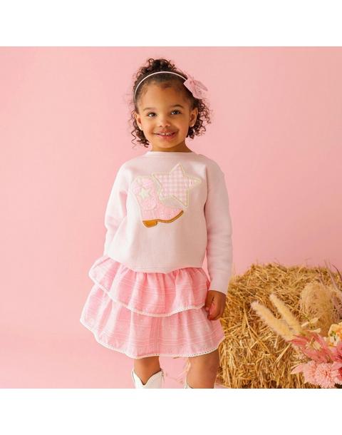 Bandana Cowgirl Patch Western Sweatshirt