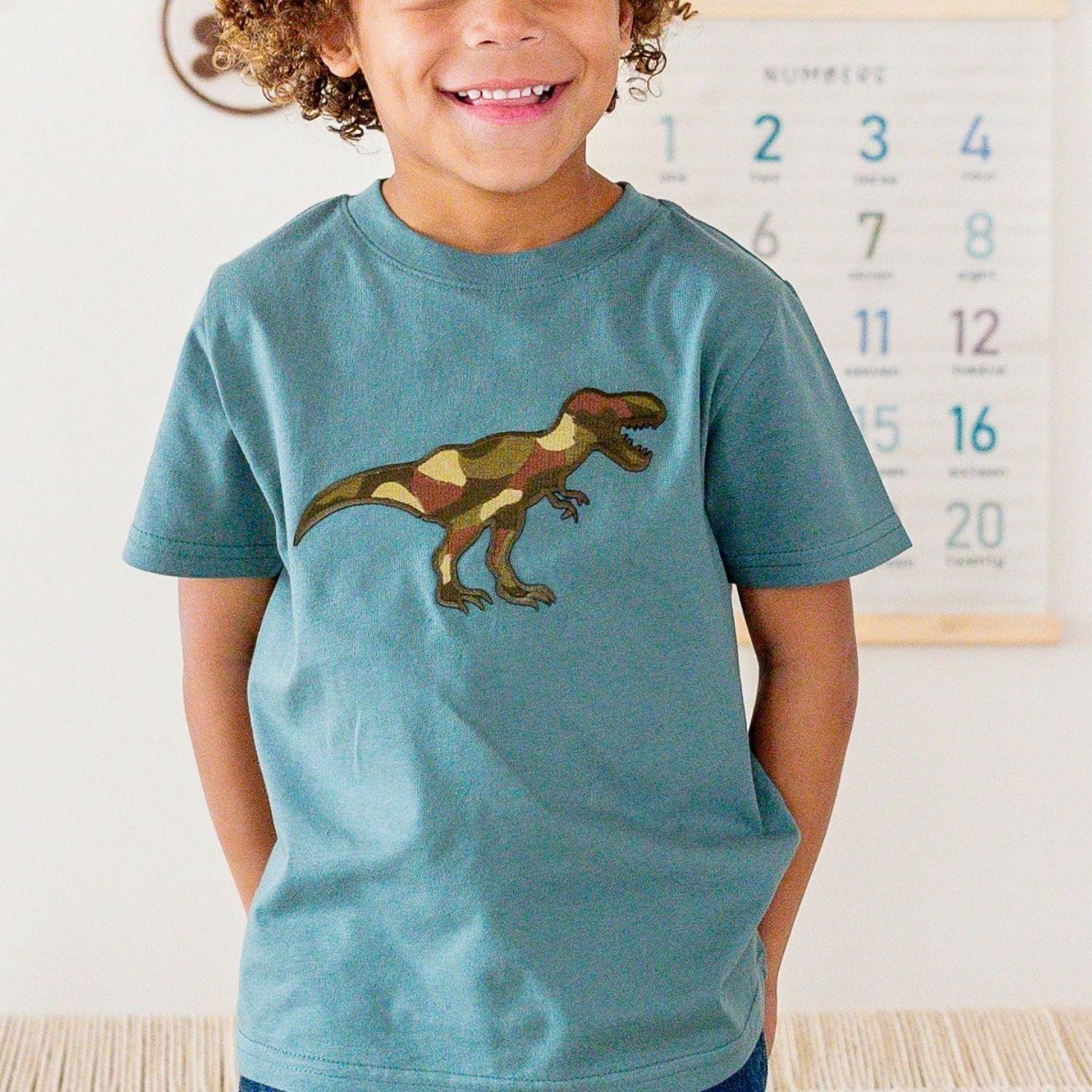 Camo Dino Patch Short Sleeve T-Shirt image number 2