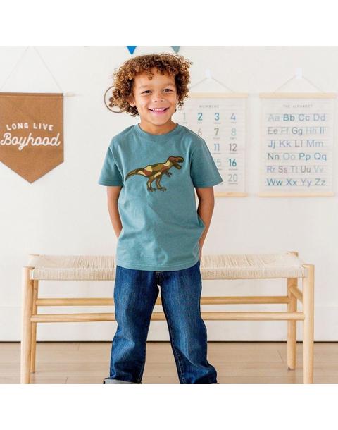 Camo Dino Patch Short Sleeve T-Shirt