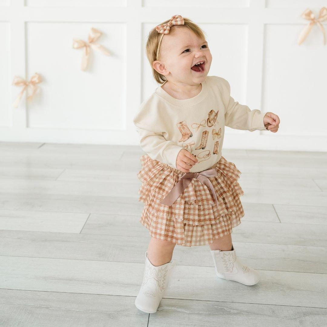 Cowgirl Cutie Western Long Sleeve Romper image number 1