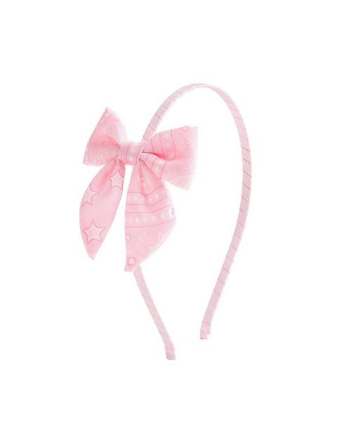 Pink Bandana Western Bow Headband