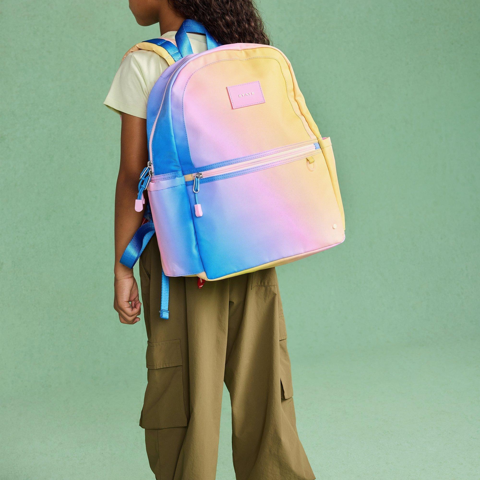 Kane Backpack | Blue / Pink / Yellow Gradient image number 3