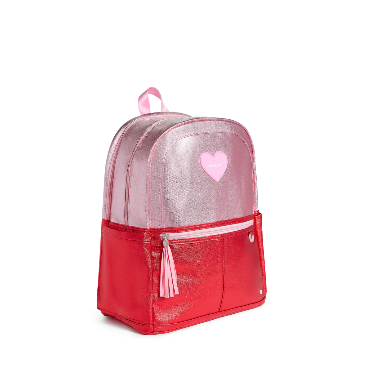 Kane Double Pocket Backpack | Pink / Red Colorblock image number 1