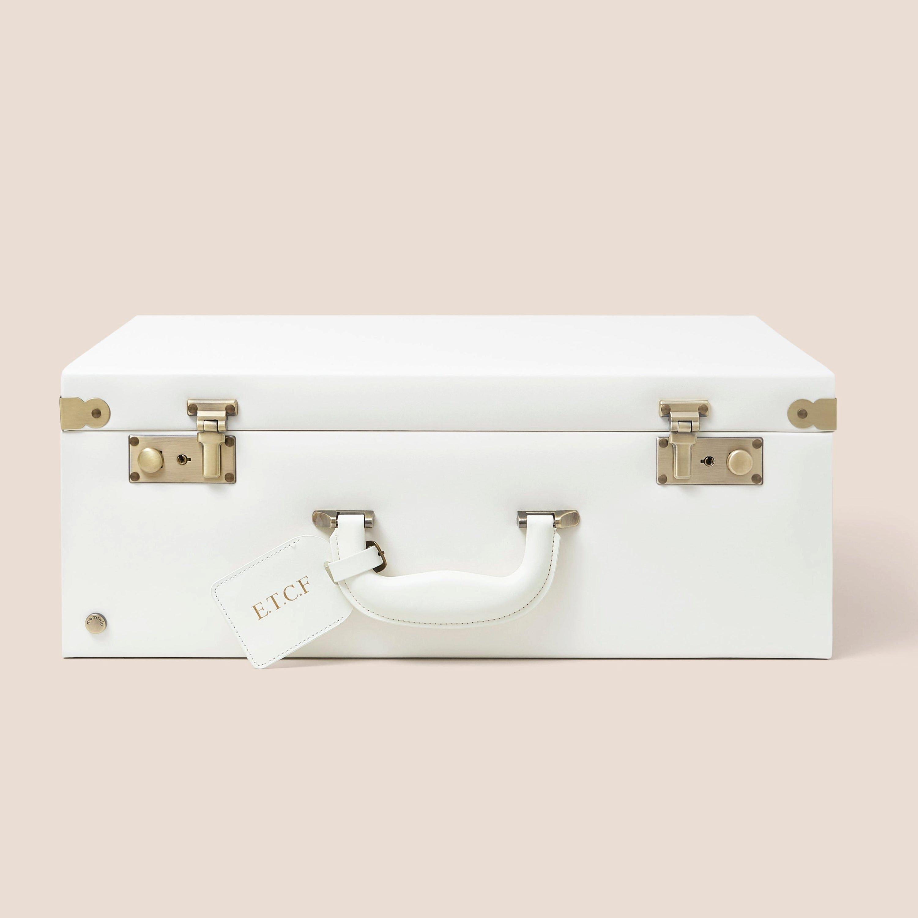 Large Memory Keepake Box in Ivory White image number 1
