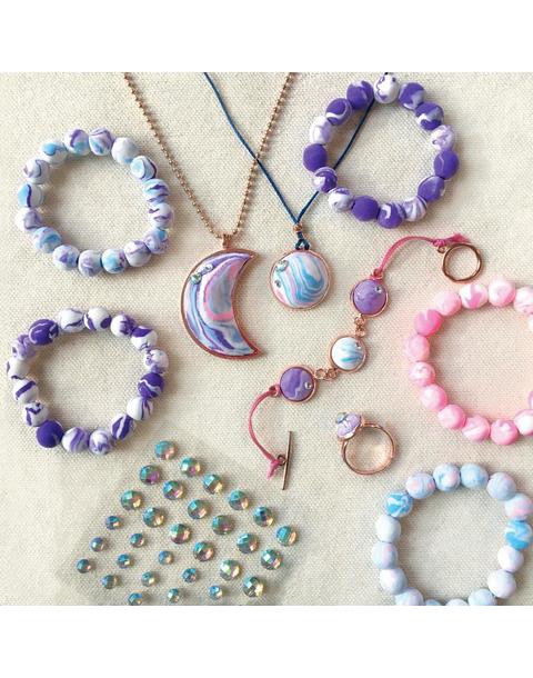 Wish*Craft Marbled Moon Jewelry