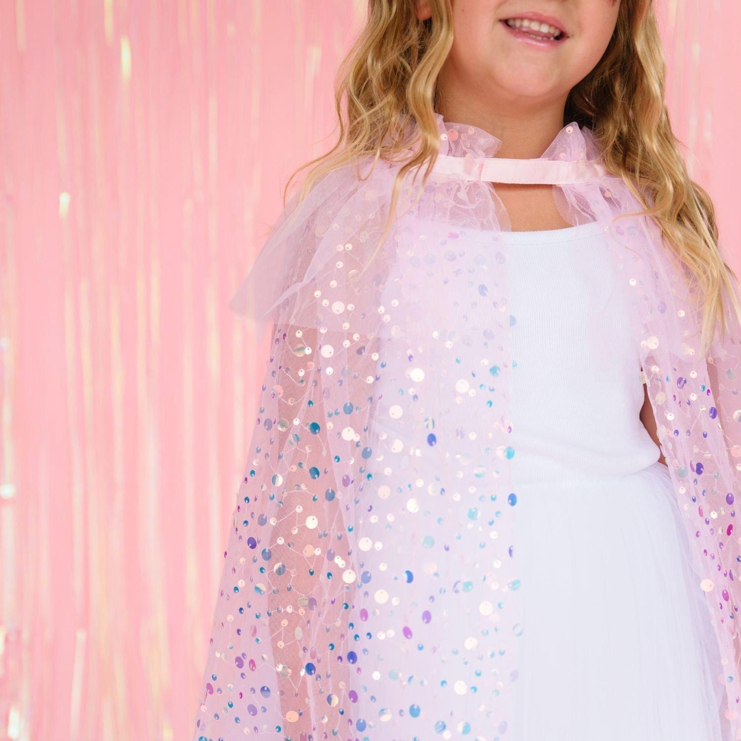 Pink Sequin Cape image number 2