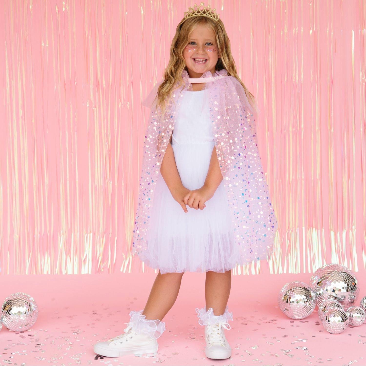 Pink Sequin Cape