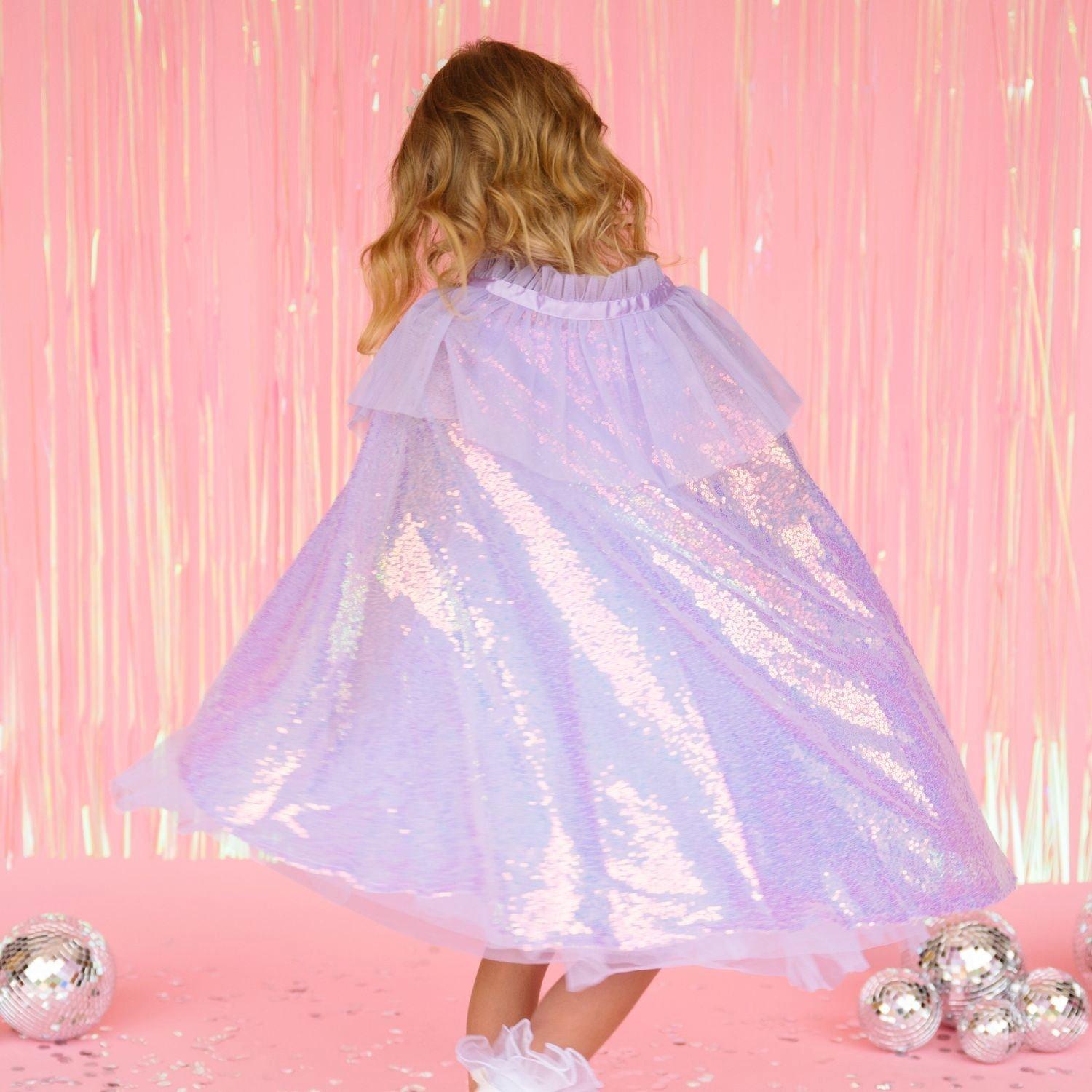 Lavender Sequin Cape image number 2