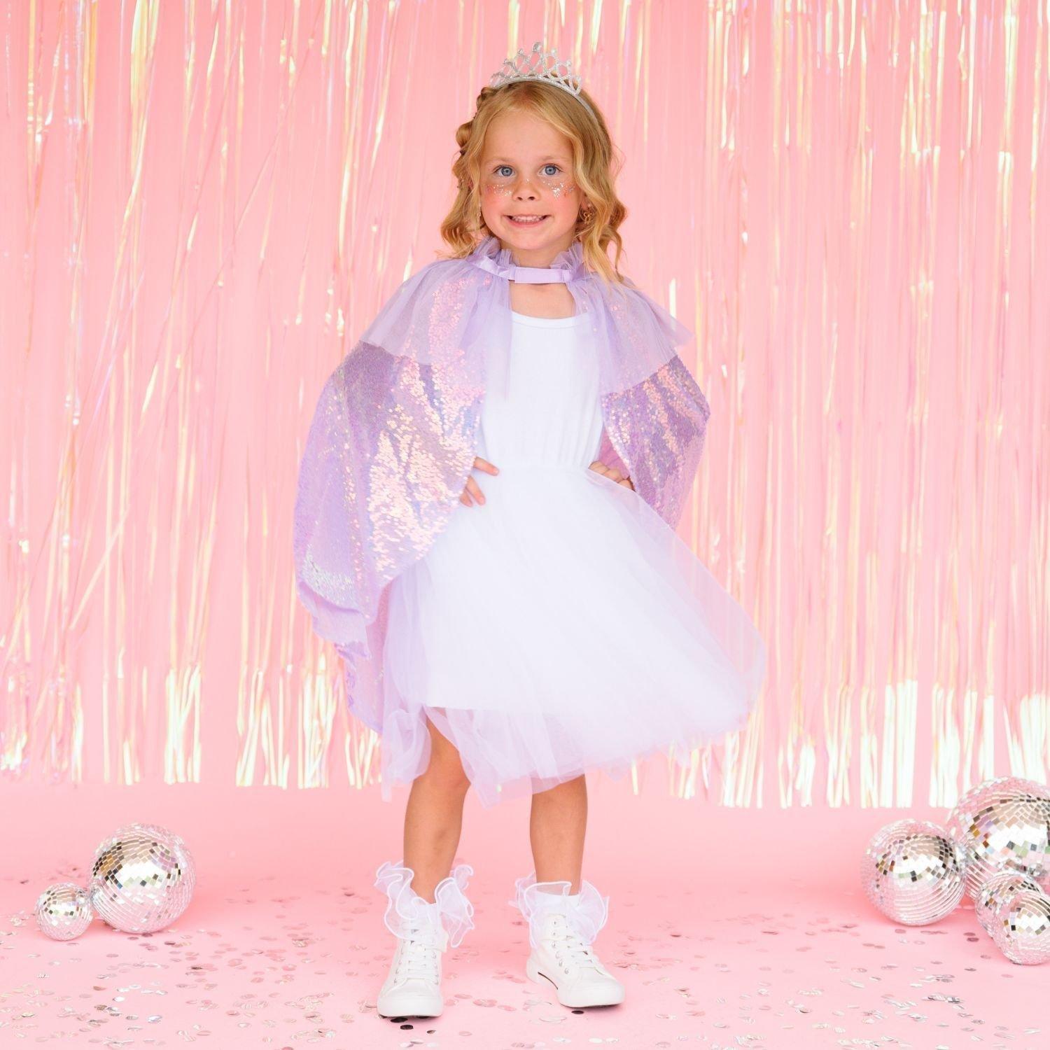 Lavender Sequin Cape