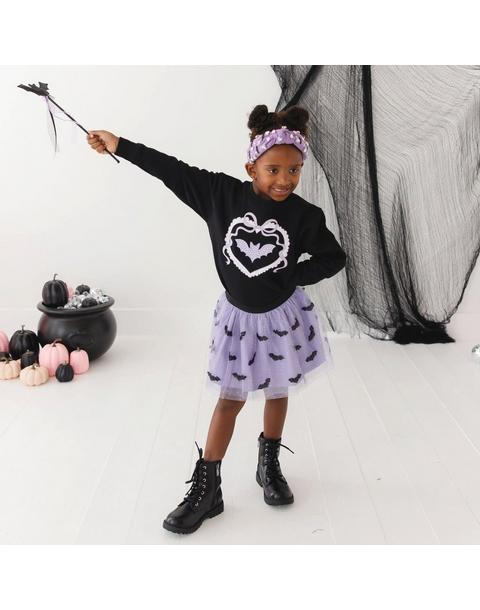 Glitter Bat Halloween Wand