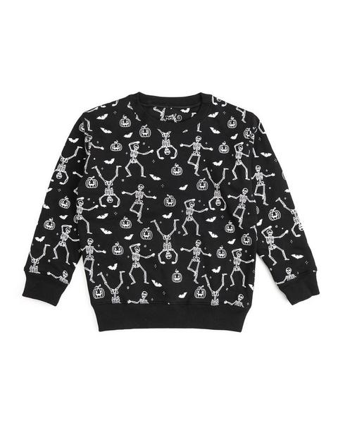 Glow In The Dark Silly Skelly Halloween Sweatshirt
