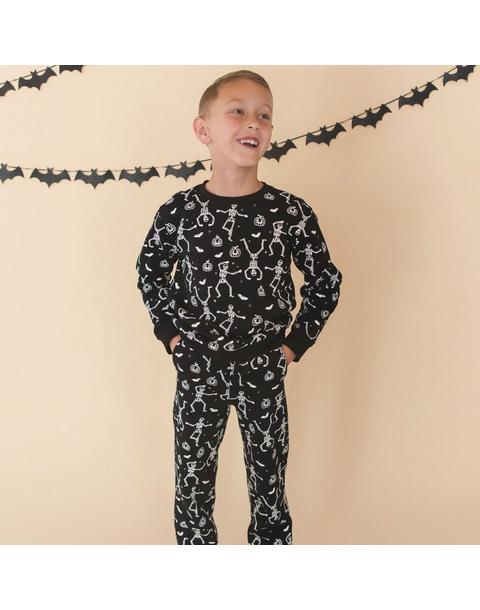 Glow In The Dark Silly Skelly Halloween Sweatshirt