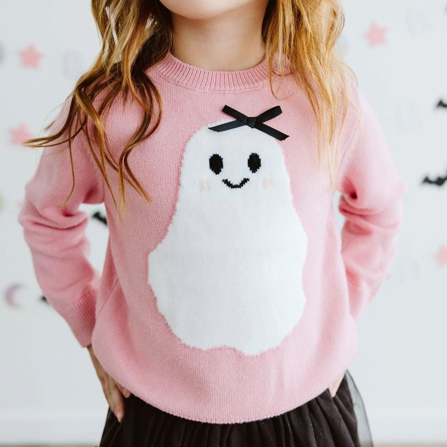 Sweet Ghost Halloween Sweater image number 2