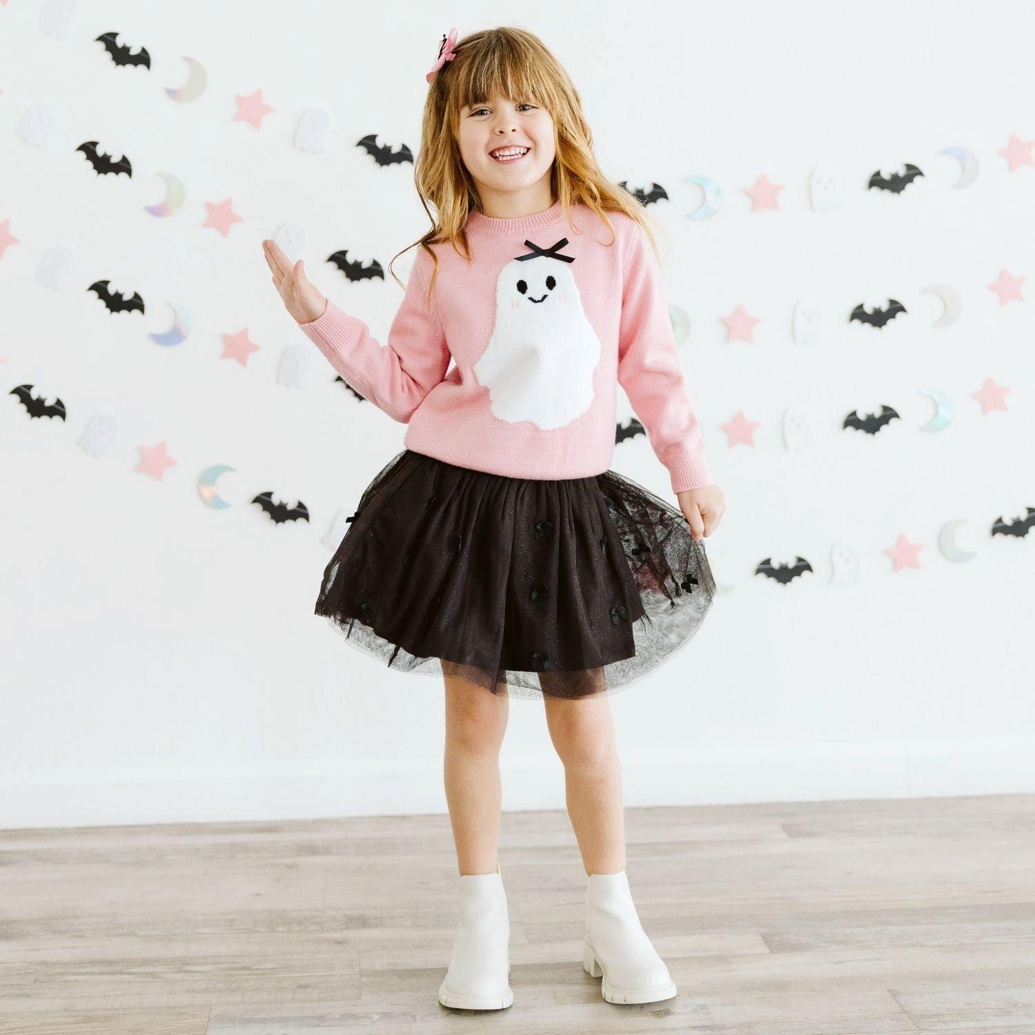 Sweet Ghost Halloween Sweater image number 1