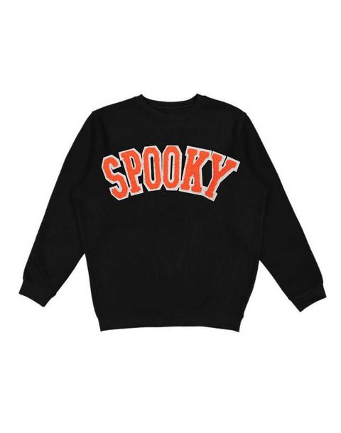 Spooky Orange Patch Halloween Sweatshirt